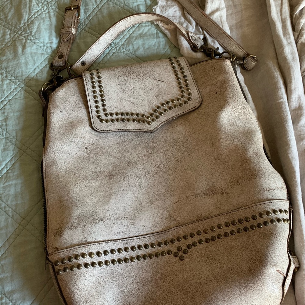 Juan Antonio distressed leather bag
